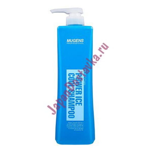 Шампунь для волос охлаждающий Mugens Power Ice Cool Shampoo, WELCOS   1000 г