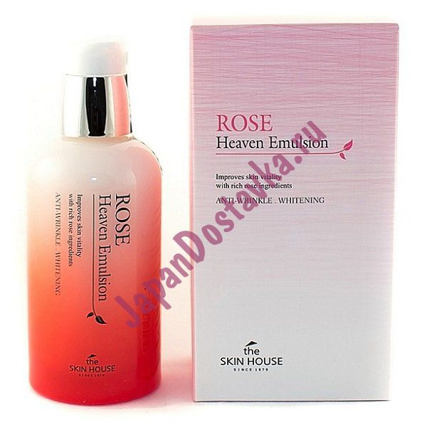 Эмульсия для лица с экстрактом розы Rose Heaven Emulsion, THE SKIN HOUSE   130 мл