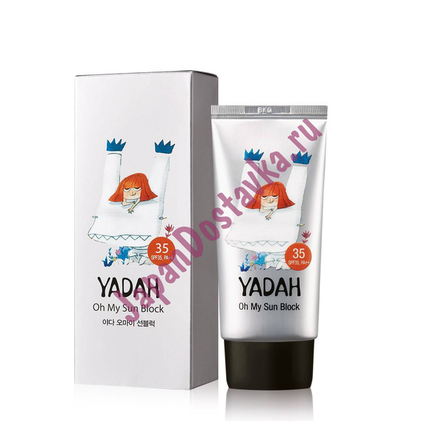 Легкий солнцезащитный крем Oh My Sun Block SPF 35/PA++, YADAH   50 мл