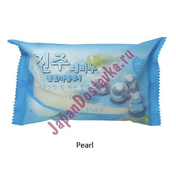 Мыло-скраб с экстрактом жемчуга Sangtumeori Peeling Soap Pearl, JUNO   150 г