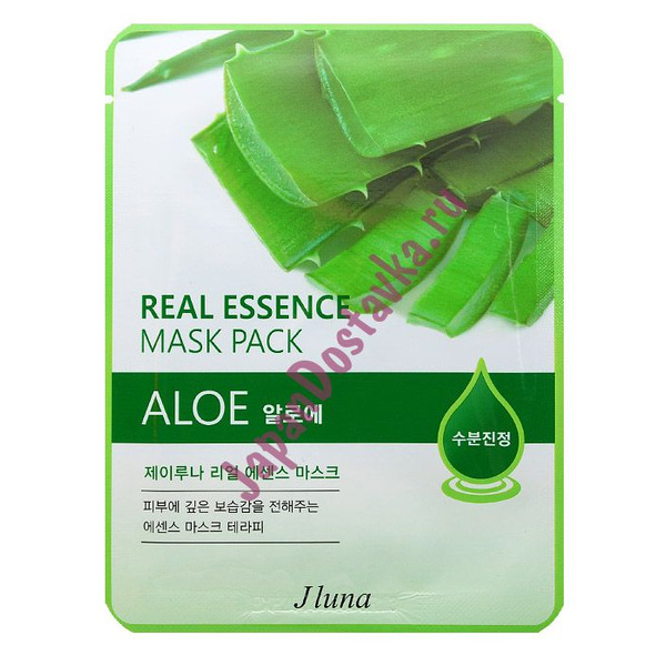 Тканевая маска с экстрактом алоэ Real Essence Mask Pack Aloe, JUNO   25 мл