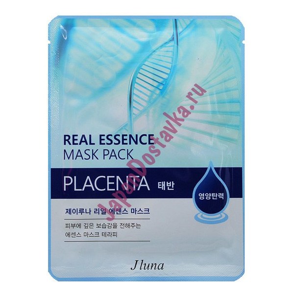 Тканевая маска с плацентой Real Essence Mask Pack Placenta, JUNO   25 мл