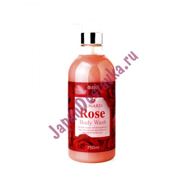 Гель для душа с экстрактом розы Body Wash Rose, LUNARIS   750 мл