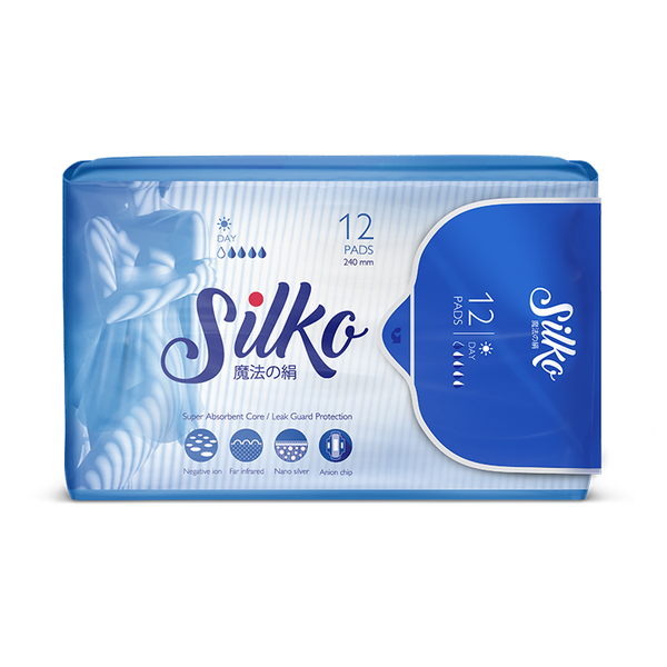 Прокладки женские гигиенические дневные, SILKO  12 шт