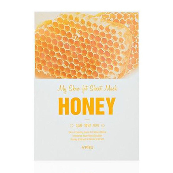 Tканевая маска для лица с экстрактом меда My Skin-Fit Sheet Mask Honey, APIEU   25 г