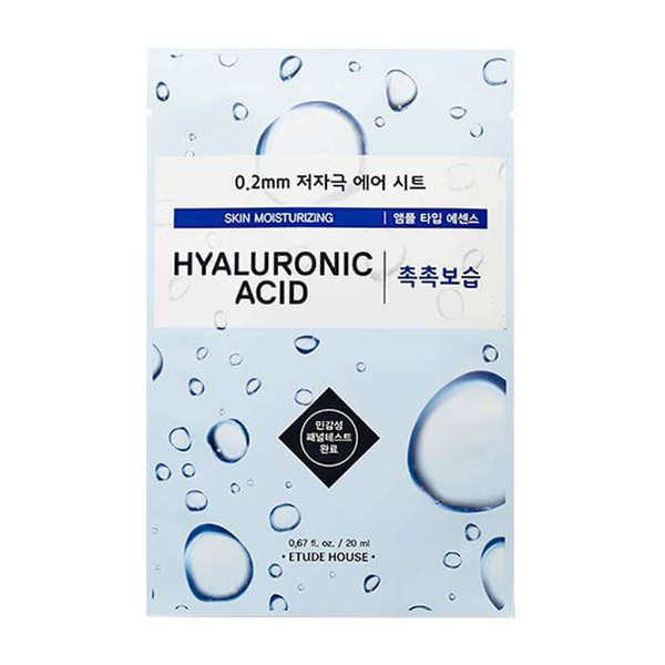 Тканевая маска для лица c гиалуроновой кислотой 0.2 Therapy Air Mask Hyaluronic Acid Moisturizing, ETUDE HOUSE   20 мл