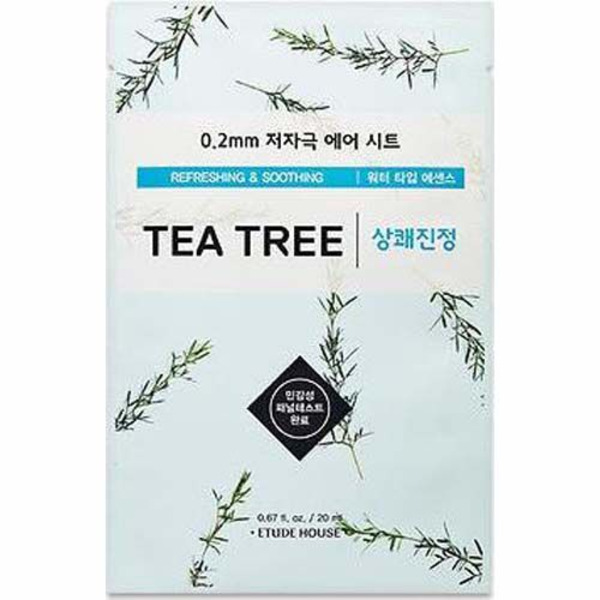 Тканевая маска для лица c экстрактом чайного дерева 0.2 Therapy Air Mask Tea Tree, ETUDE HOUSE   20 мл