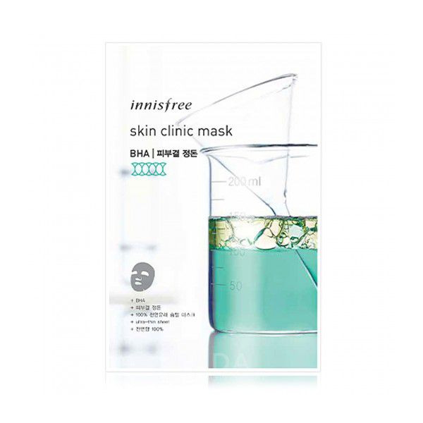 Ультратонкая листовая маска для лица с салициловой кислотой Skin Clinic Mask BHA, INNISFREE   20 мл