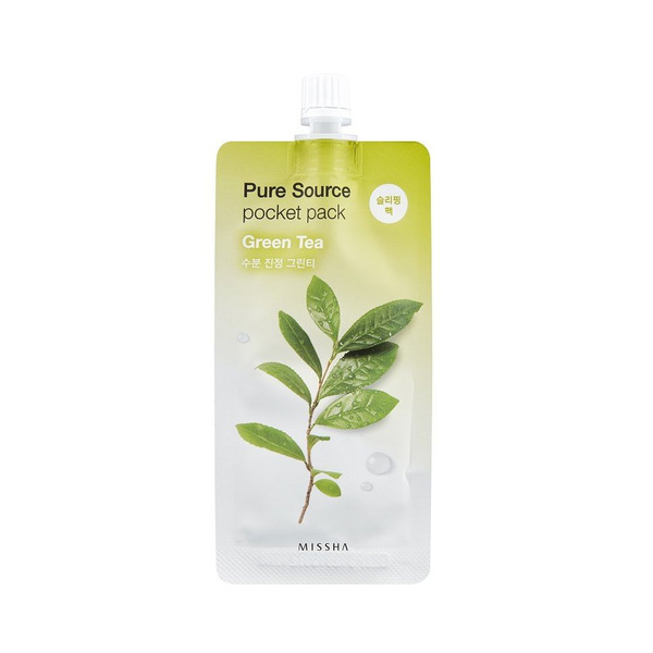 Ночная маска с экстрактом зеленого чая Pure Source Pocket Pack Green Tea, MISSHA   10 мл
