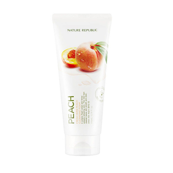 Пенка для умывания с экстрактом персика Fresh Herb Cleansing Foam, NATURE REPUBLIC   170 мл