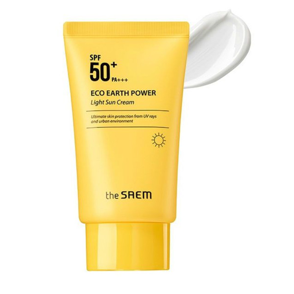 Солнцезащитный крем для лица Eco Earth Power Light Sun Cream SPF50+/РА+++, THE SAEM   50 г
