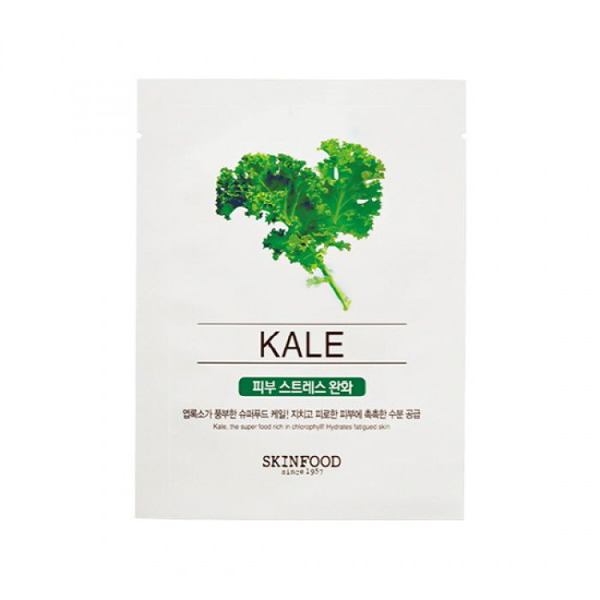 Тканевая маска для лица с экстрактом морской капусты Beauty In A Food Mask Sheet Kale, SKINFOOD   18 мл