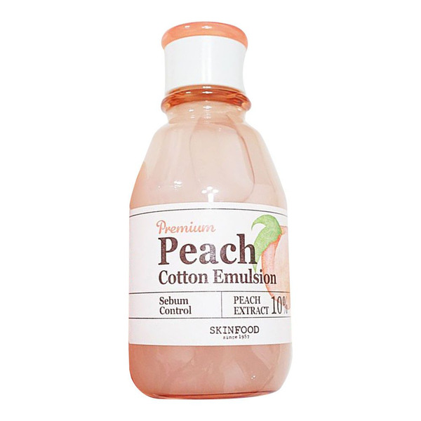 Эмульсия для лица с экстрактом персика Premium Peach Cotton Emulsion, SKINFOOD   140 мл