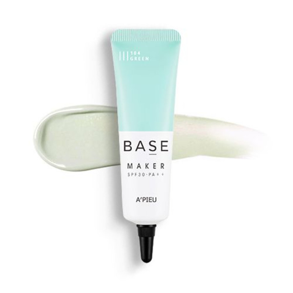 База под макияж Base Maker SPF30/PA++, оттенок 104 Green (зеленый), APIEU   20 г