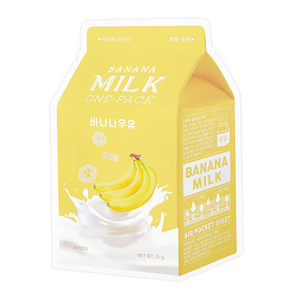 Маска для лица тканевая Banana Milk One-Pack, APIEU   21 мл