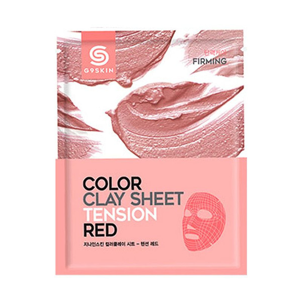 Подтягивающая глиняная листовая маска для лица G9 Skin Color Clay Sheet Tension Red, BERRISOM   20 г