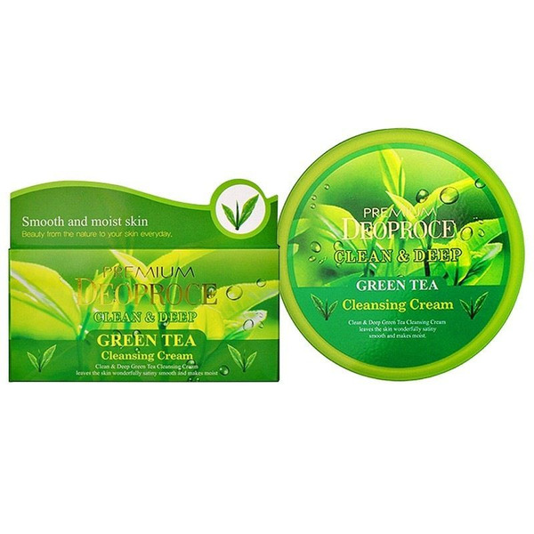 Очищающий крем для лица с экстрактом зеленого чая Premium Clean & Deep Green Tea Cleansing Cream, DEOPROCE   300 г