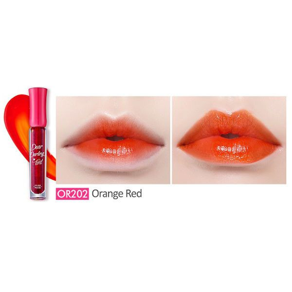 Тинт для губ гелевый Dear Darling Water Gel Tint, оттенок 2 Orange Red, ETUDE HOUSE   4,5 г