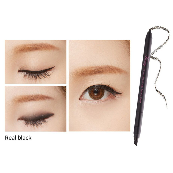Карандаш для глаз гелевый Power Proof Gel Pencil Liner Real Black (черный), FASCY   0,4 г