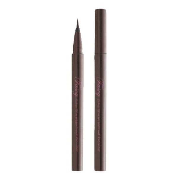 Подводка для глаз Super Slim Waterproof Pen Liner Brown (коричневая), FASCY   0,6 г