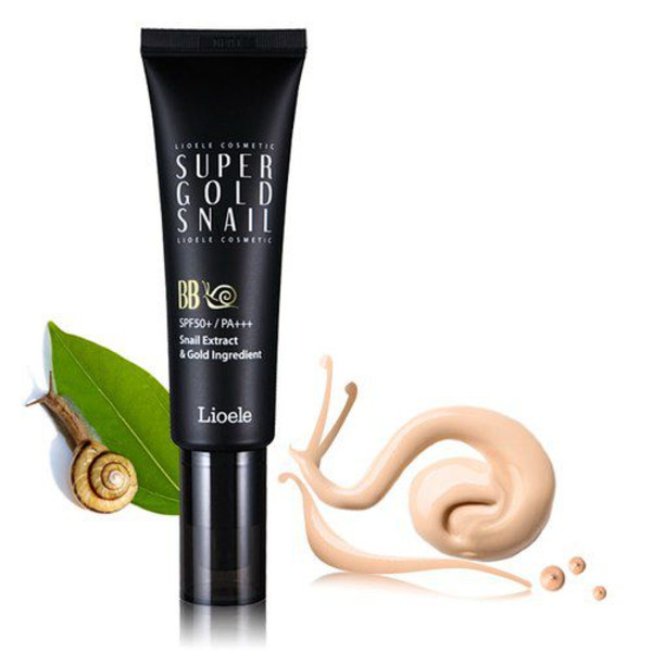 ВВ-крем с экстрактами муцина улитки и золота Super Gold Snail BB, SPF50, тон 21 Natural Beige (натуральный беж), LIOELE   50 мл