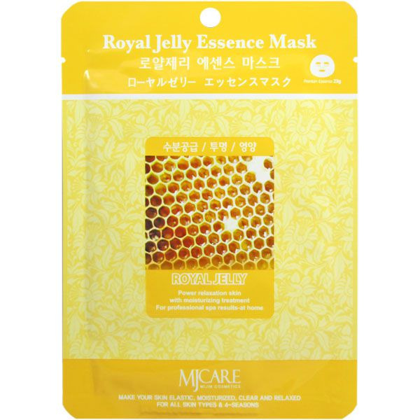Маска для лица тканевая с экстрактом маточного молочка Royal Jelly Essence Mask, MIJIN COSMETICS   25 г