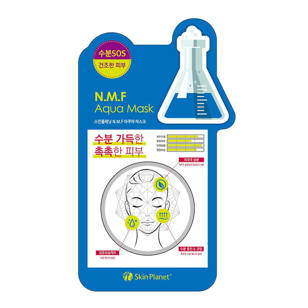 Маска для лица тканевая увлажняющая Uniquleen N.M.F. Aqua Filler Mask, MIJIN COSMETICS   26 г