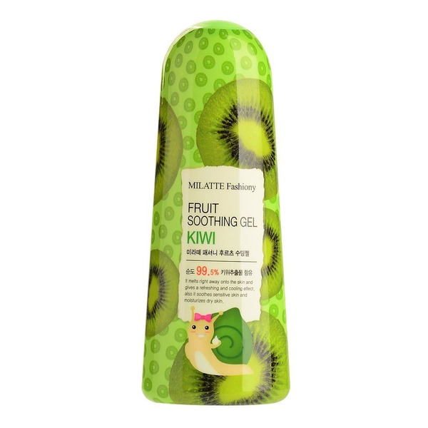 Гель для лица и тела многофункциональный с экстрактом киви Fashiony Fruit Soothing Gel Kiwi, MILATTE   200 г