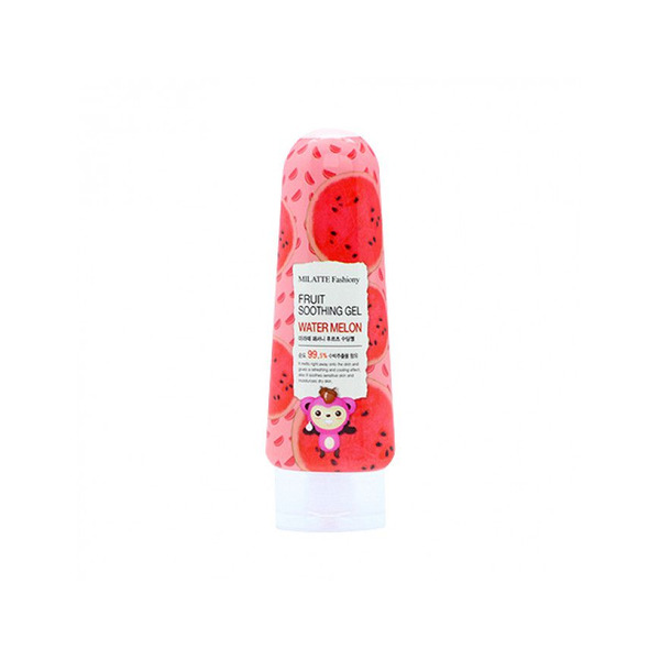 Гель для лица и тела многофункциональный с экстрактом арбуза Fashiony Fruit Soothing Gel Watermelon, MILATTE   200 г