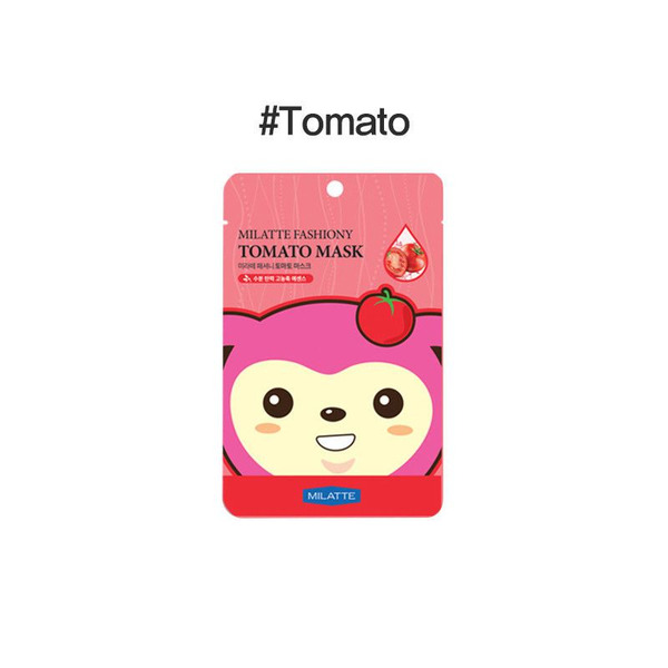 Маска для лица тканевая с экстрактом томата Fashiony Tomato Mask Sheet, MILATTE   21 г