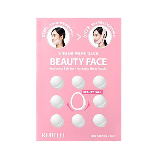 Маска сменная для подтяжки контура лица Beauty Face Hot Mask Sheet, RUBELLI   20 мл