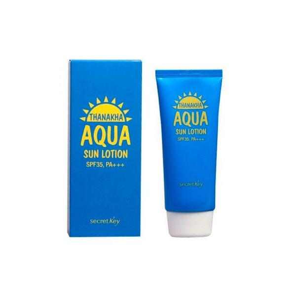 Лосьон солнцезащитный увлажняющий Thanakha Aqua Sun Lotion SPF35/PA+++, SECRET KEY   100 г