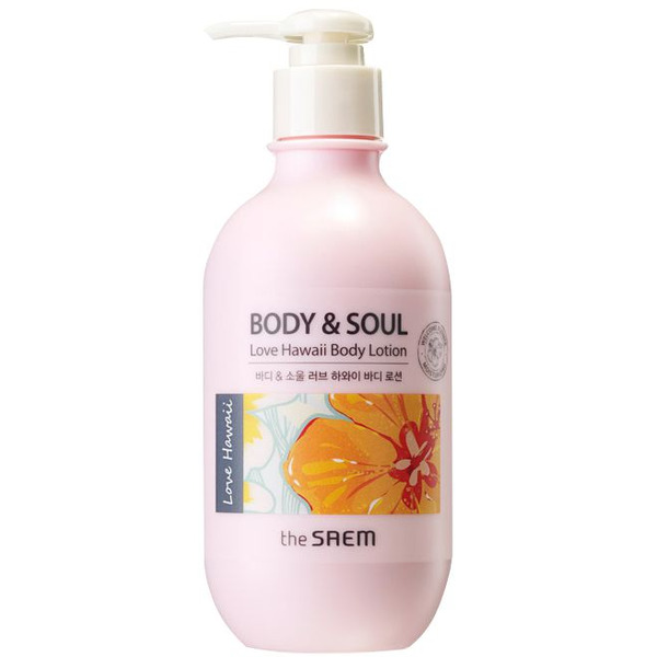 Лосьон для тела с экстрактом плюмерии Body & Soul Love Hawaii Body Lotion, THE SAEM   300 мл