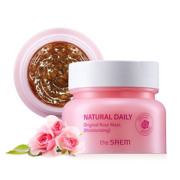 Маска для лица с лепестками роз Natural Daily Original Rose Mask, THE SAEM   100 г