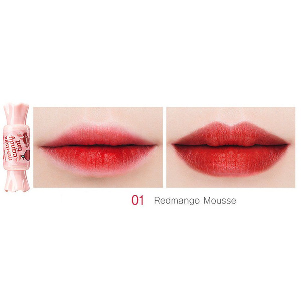 Тинт-мусс для губ Конфетка Mousse Candy Tint, оттенок 01 Redmango, THE SAEM   8 г