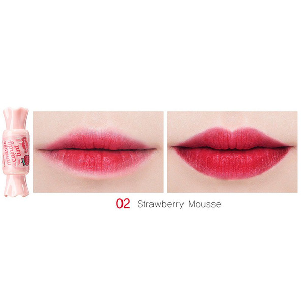 Тинт-мусс для губ Конфетка Mousse Candy Tint, оттенок 02 Strawberry, THE SAEM   8 г