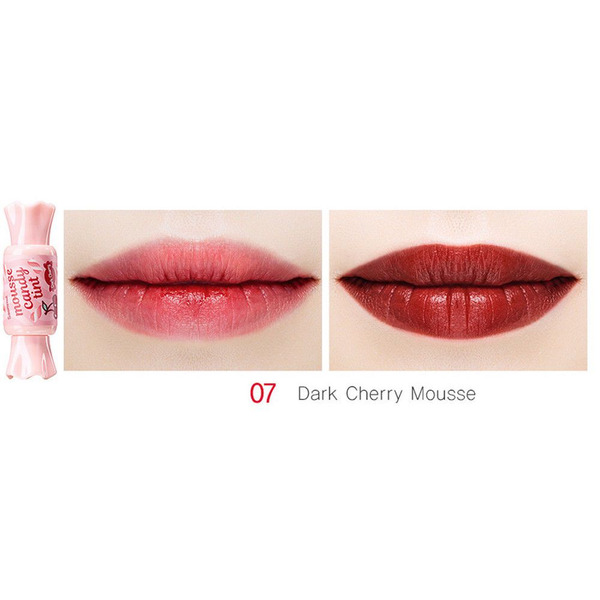 Тинт-мусс для губ Конфетка Mousse Candy Tint, оттенок 07 Dark Cherry, THE SAEM   8 г