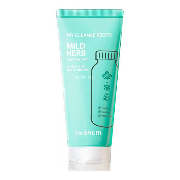 Пенка для умывания My Cleanse Recipe Cleansing Foam Mild Herb, THE SAEM   150 мл