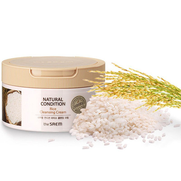 Крем очищающий с экстрактом риса Natural Condition Rice Cleansing Cream, THE SAEM   300 мл