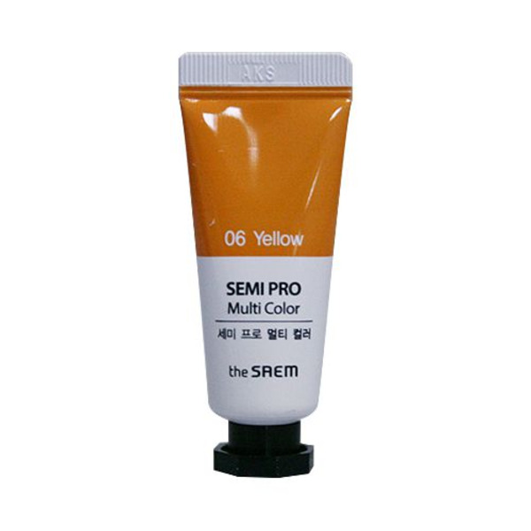 Универсальный цветной пигмент Semi Pro Multi Color, оттенок 06 Yellow, THE SAEM   5 мл