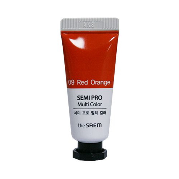 Универсальный цветной пигмент Semi Pro Multi Color, оттенок 09 Red Orange, THE SAEM   5 мл