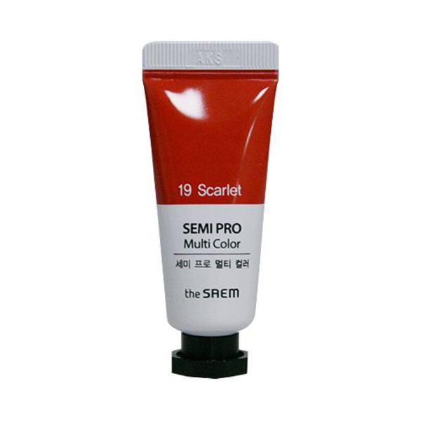 Универсальный цветной пигмент Semi Pro Multi Color, оттенок 19 Scarlet, THE SAEM   5 мл