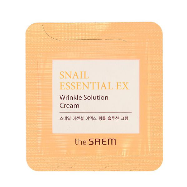 Крем антивозрастной Snail Essential EX Wrinkle Solution Cream, THE SAEM   1 мл (пробник)