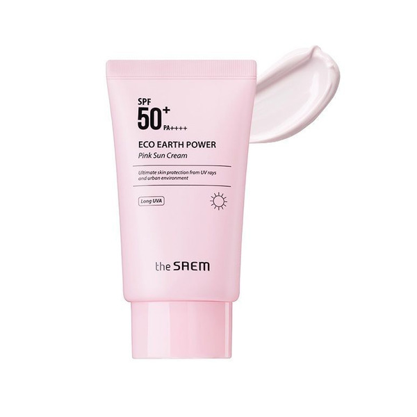 Крем солнцезащитный Eco Earth Power Pink Sun Cream, THE SAEM   50 г