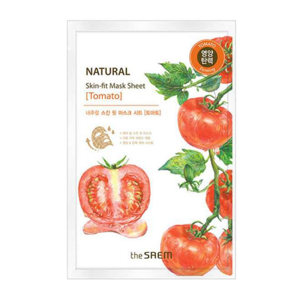 Маска тканевая с экстрактом томата Natural Skin Fit Mask Sheet Tomato, THE SAEM   20 мл