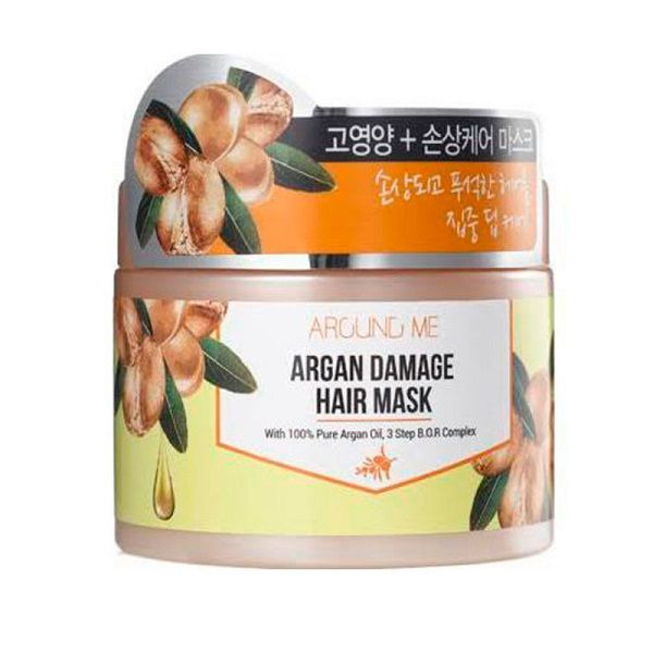 Маска для поврежденных волос Around Me Argan Damage Hair Mask, WELCOS   300 г