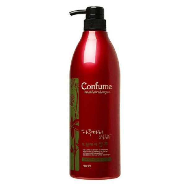 Шампунь для волос c касторовым маслом Confume Total Hair Shampoo, WELCOS   950 мл