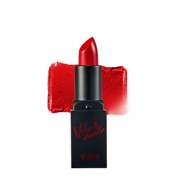 Помада для губ Velvet Mood Lipstick, оттенок 04 True Red, YADAH   3,3 г