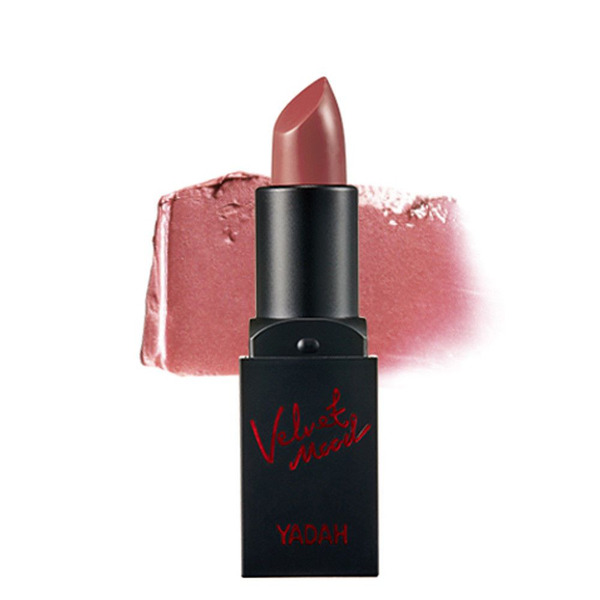 Помада для губ Velvet Mood Lipstick, оттенок 08 Rosy Brown, YADAH   3,3 г