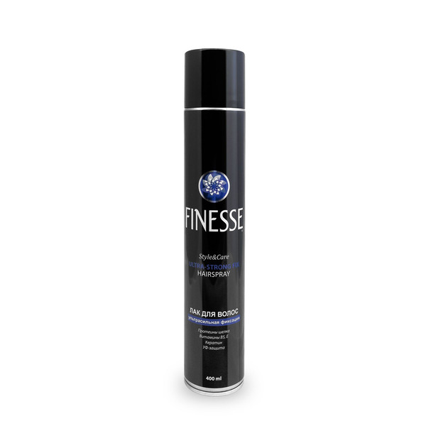 Лак для волос ультрасильной фиксации Ultra-Strong Fix Hairspray, FINESSE   400 мл